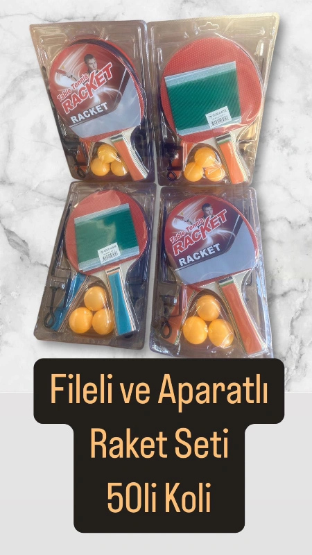 Fileli Aparatlı Raket Seti / 12li Paket