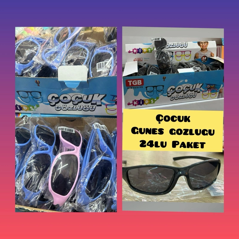 Çocuk Gözlüğü / Karışık 24lü paket