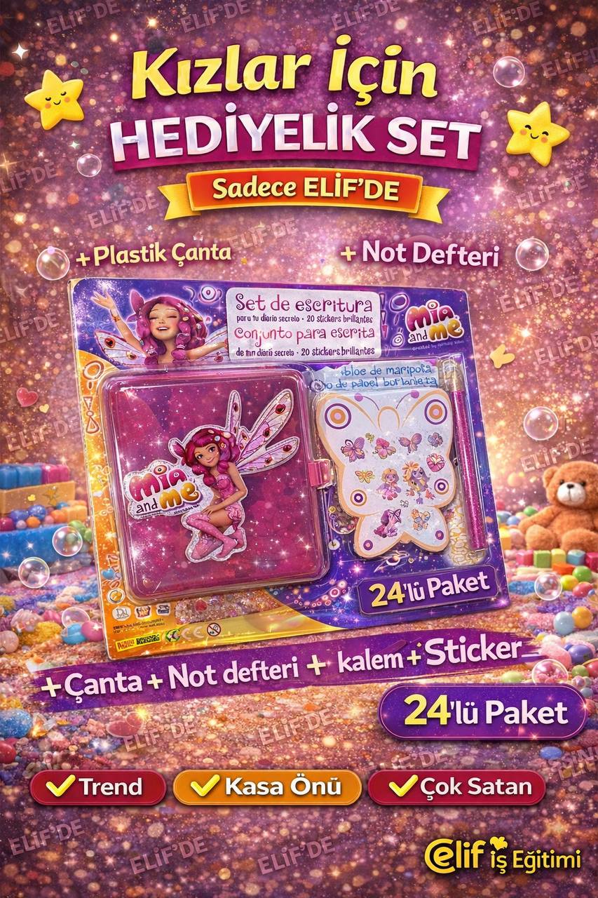 HEDİYELİK SET ÇANTALI DEFTERLİ / 24LÜ PAKET