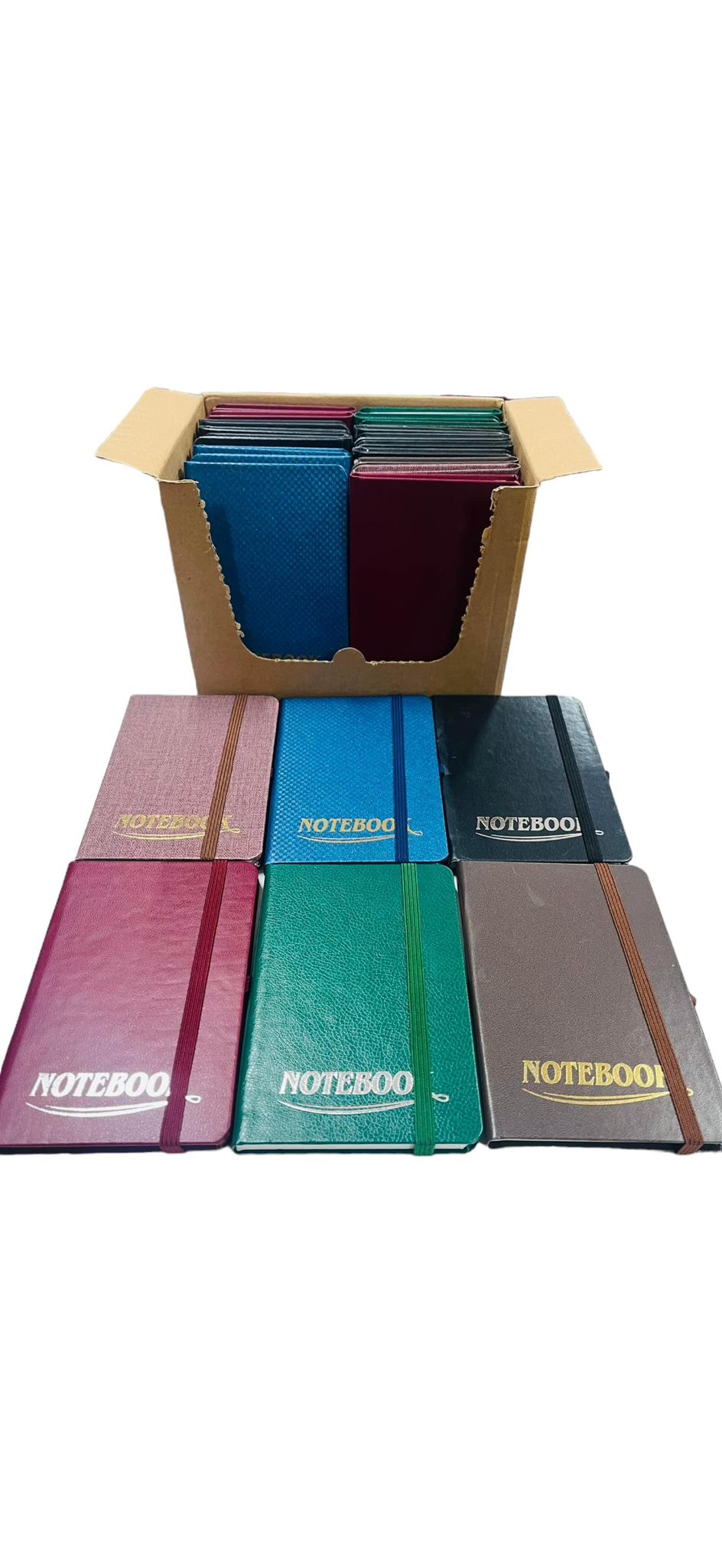 9X13 LASTİKLİ SERT KAPAK NOT DEFTERİ (24LÜ STANT)