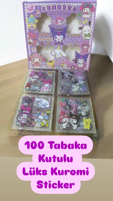 100lü Mega Kuromi Sticker Set