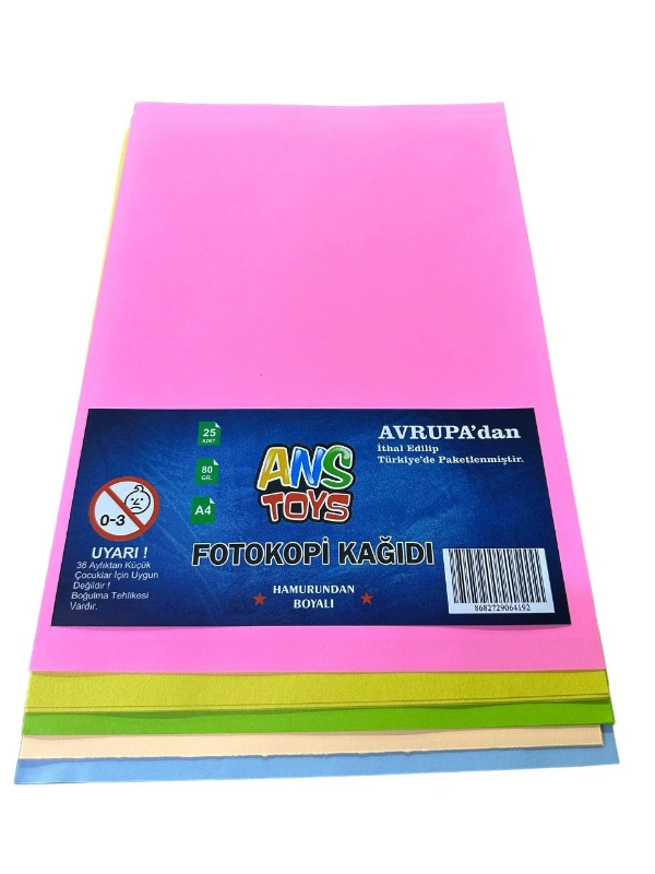 RENKLİ A4 25Lİ