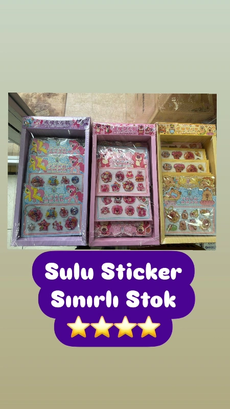 Trendy Model Sulu Sticker / 24lü Paket