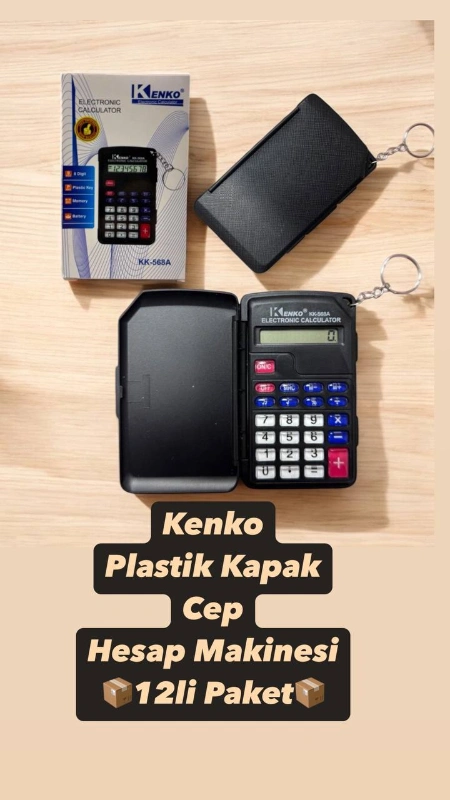 Adet: 42,5 ₺ / Kenko Cep Hesap Makinesi / 12li Paket