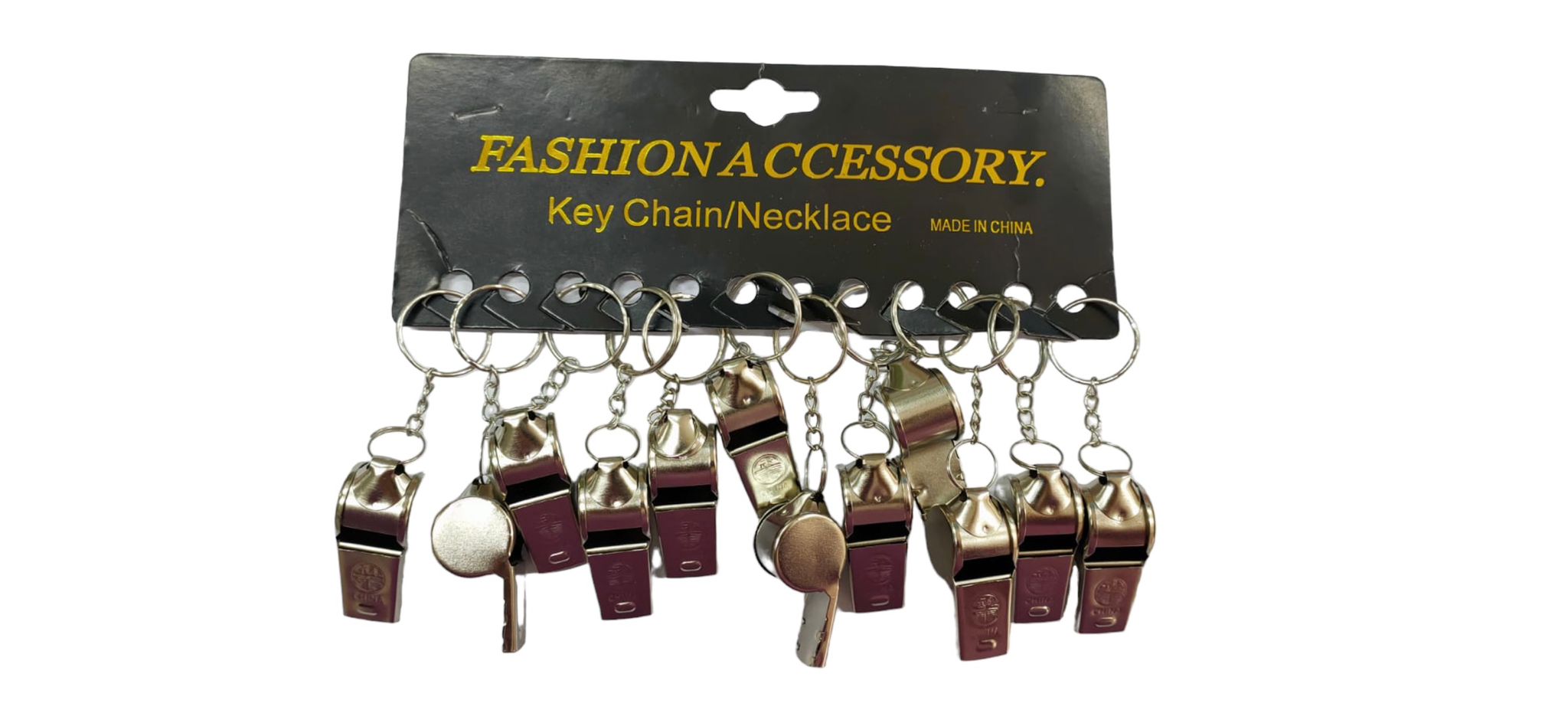 METAL DÜDÜK ANAHTARLIK (12Lİ )