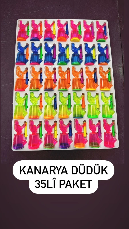 Kanarya Düdük Oyuncak / 35li Kartela