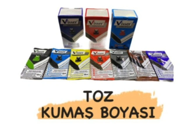 Toz Kumaş  Boyası / 48li paket karışık
