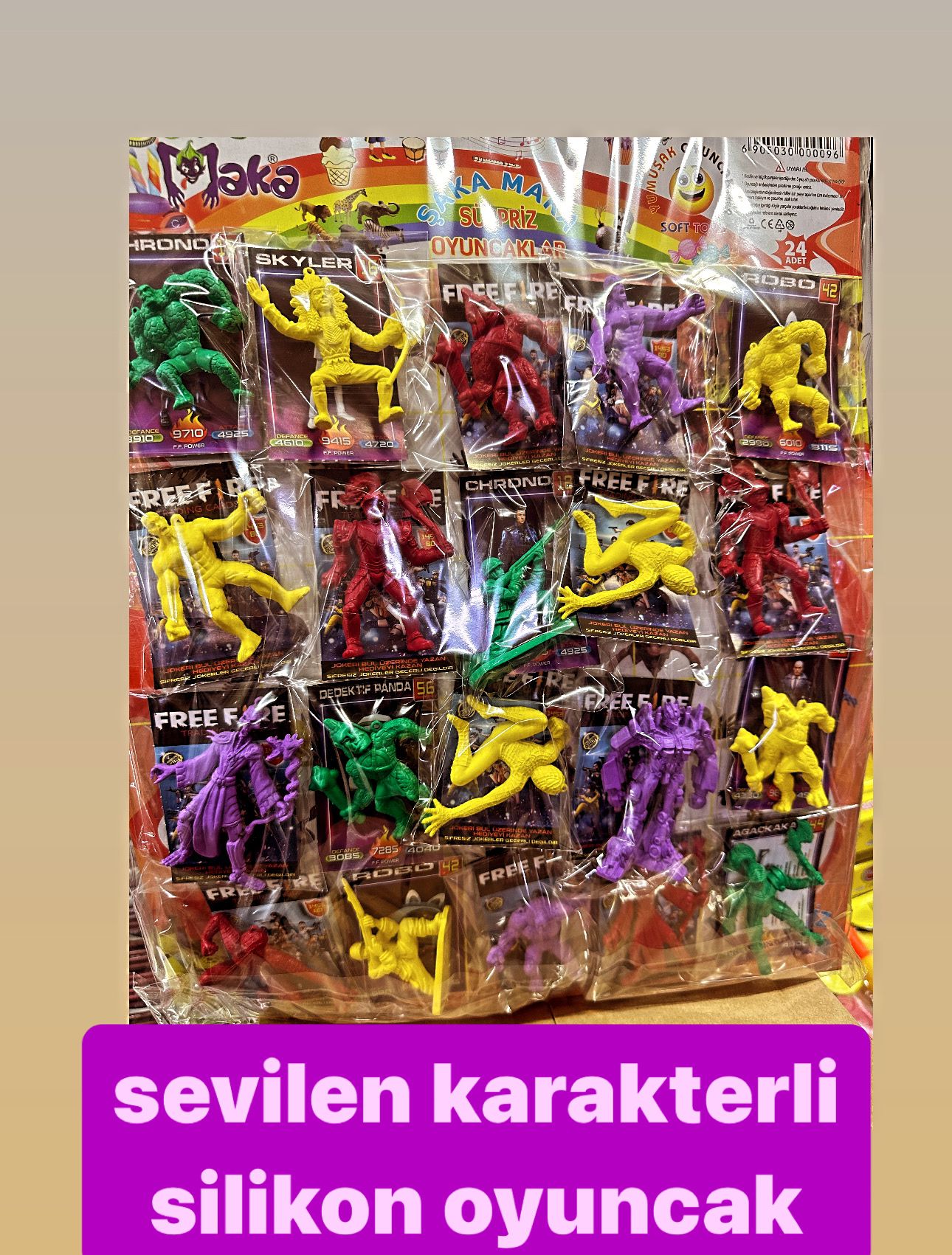 SÜPER KAHRAMANLAR SEVİLEN KARAKTERLER / 40LI PAKET