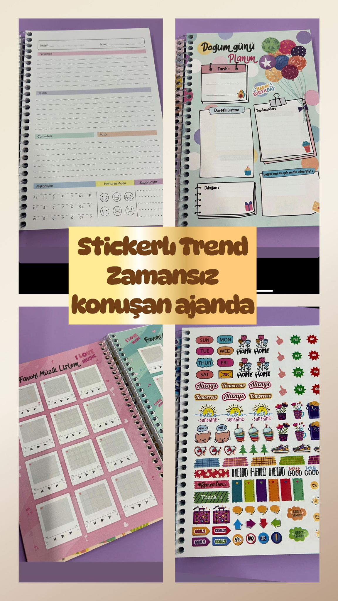 Konuşan  Zamansız Ajanda Trend Ürün