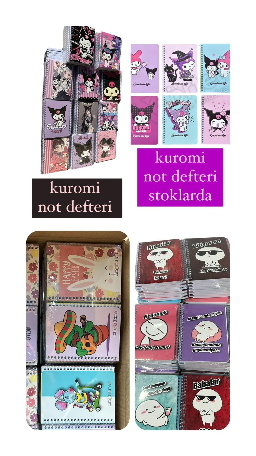 A6 NOT DEFTERLERİ SPİRALLİ (24LÜ)