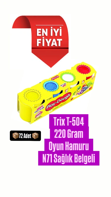 TRİX T-504  220 GRAM 4LÜ OYUN HAMURU