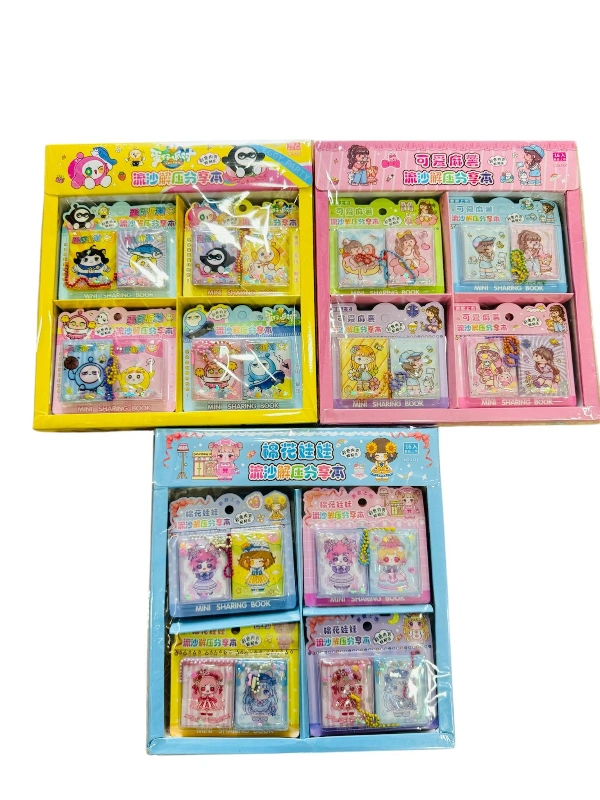 Adet: 43,5 ₺  / 2li Mini Sulu Kapak Sticker Defter / 16lı Stant