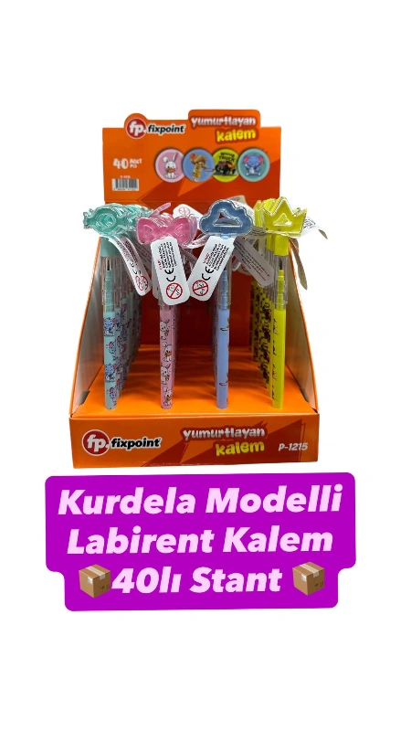 Labirent Oyunlu Yumurtlayan Kalem / Stant 40LI