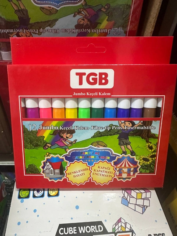 12li TGB Jumbo Keçeli Kalem