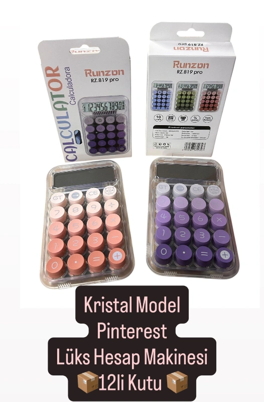 RZ 819 KRİSTAL PİNTEREST HESAP MAKİNESİ