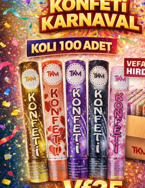 KONFETİ KARNAVAL / 24LÜ PAKET
