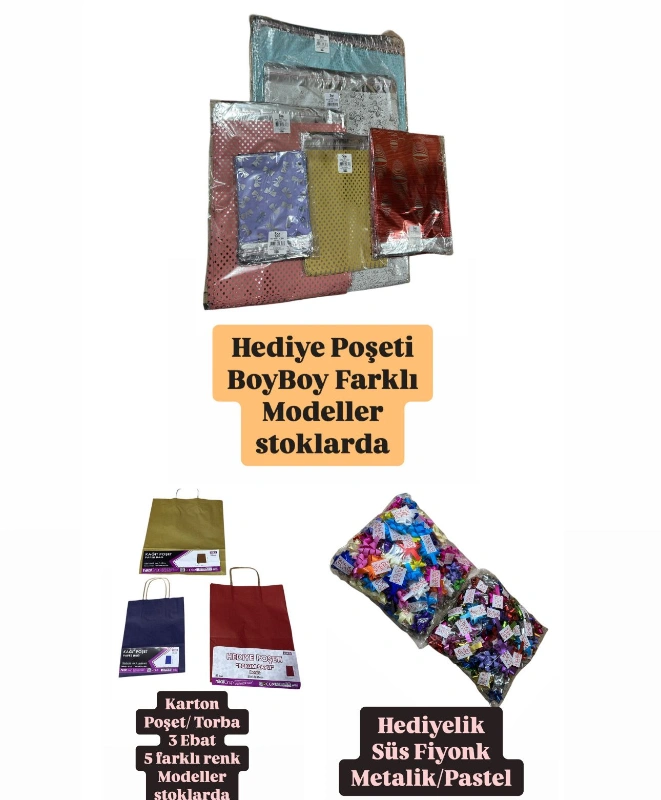 HEDİYE POŞETİ - KARTON ÇANTA - FİYONK