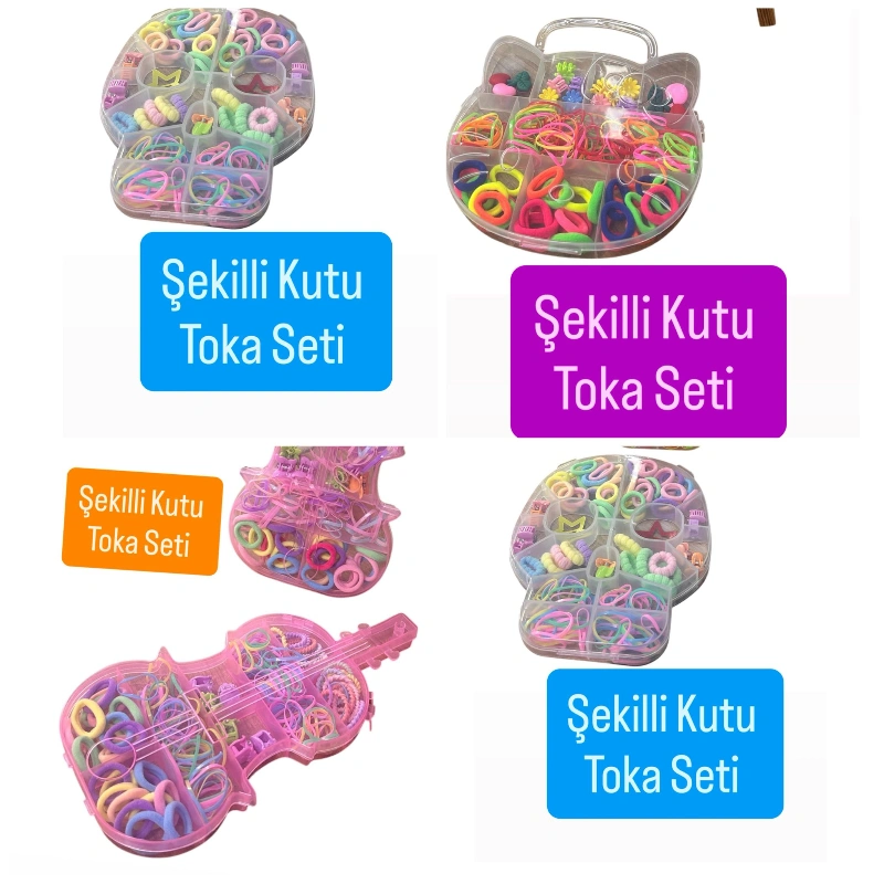 ŞEKİLLİ KUTULARDA TOKA SETİ / 12Lİ KARIŞIK PAKET