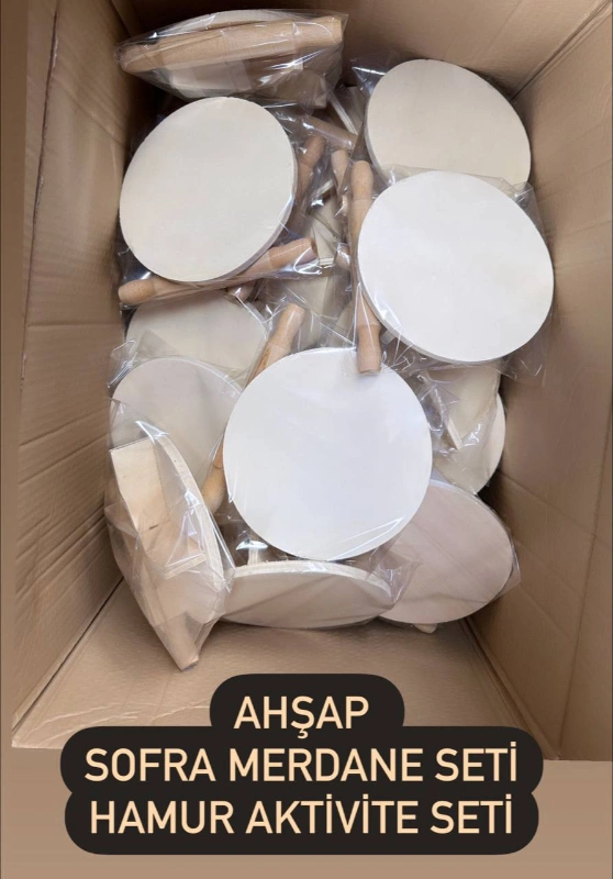 AHŞAP SOFRA MERDANE SETİ