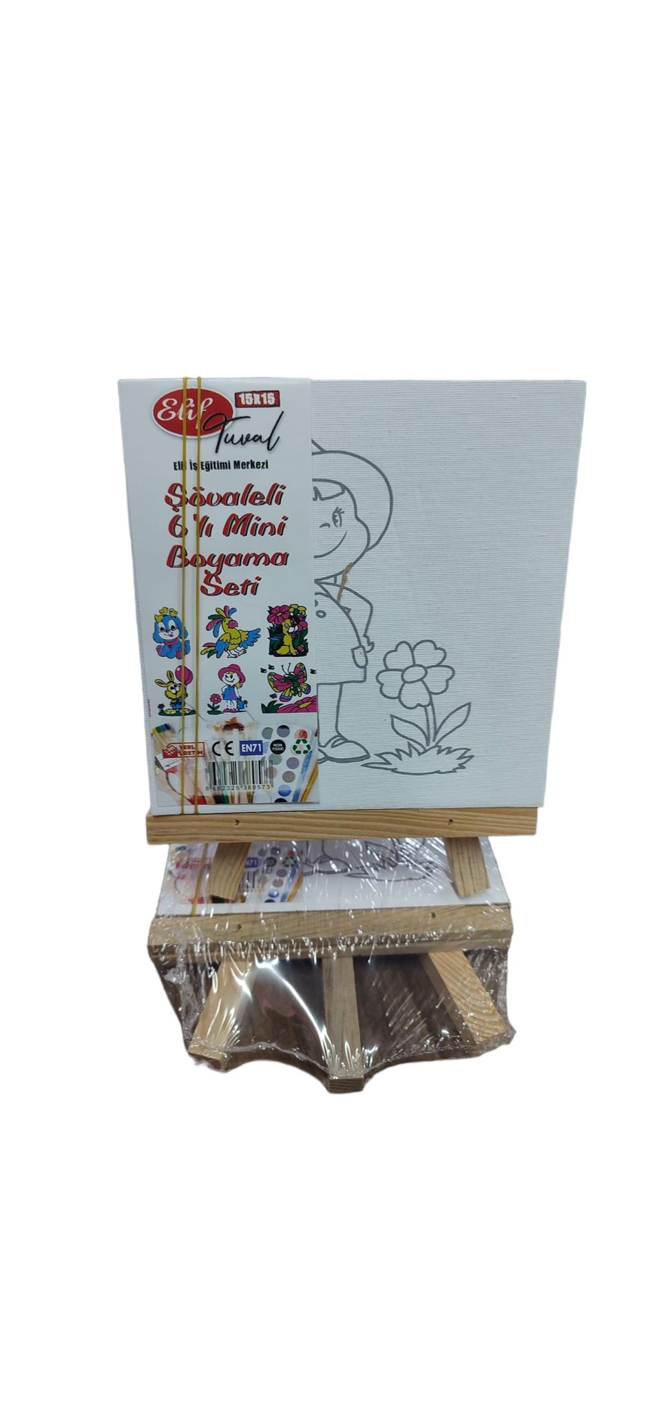 15X15 ŞÖVALELİ TUVAL SETİ(İÇERİK 6 RESİM)