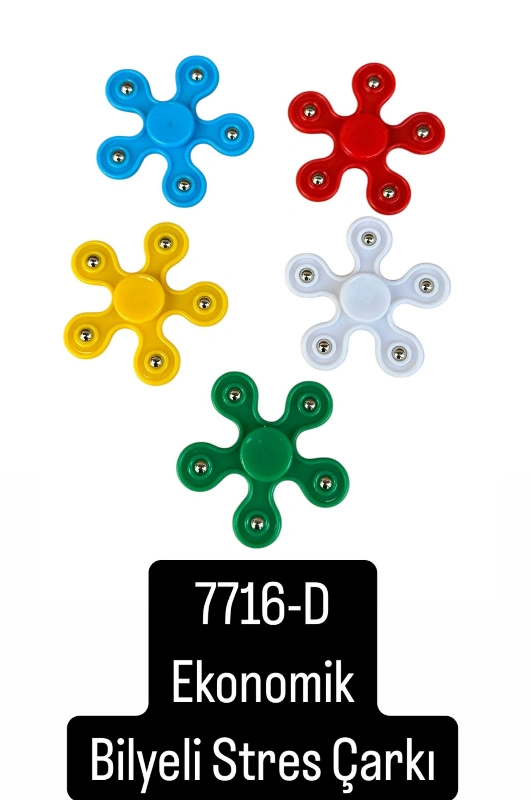 Adet: 15₺ Bilyeli Stres Çarkı İthal / 7716 D  /paket 48li