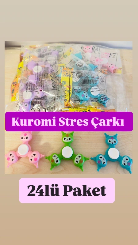 Adet: 22,5 ₺ /  Kuromili Stres Çarkı  / Paket 24lü