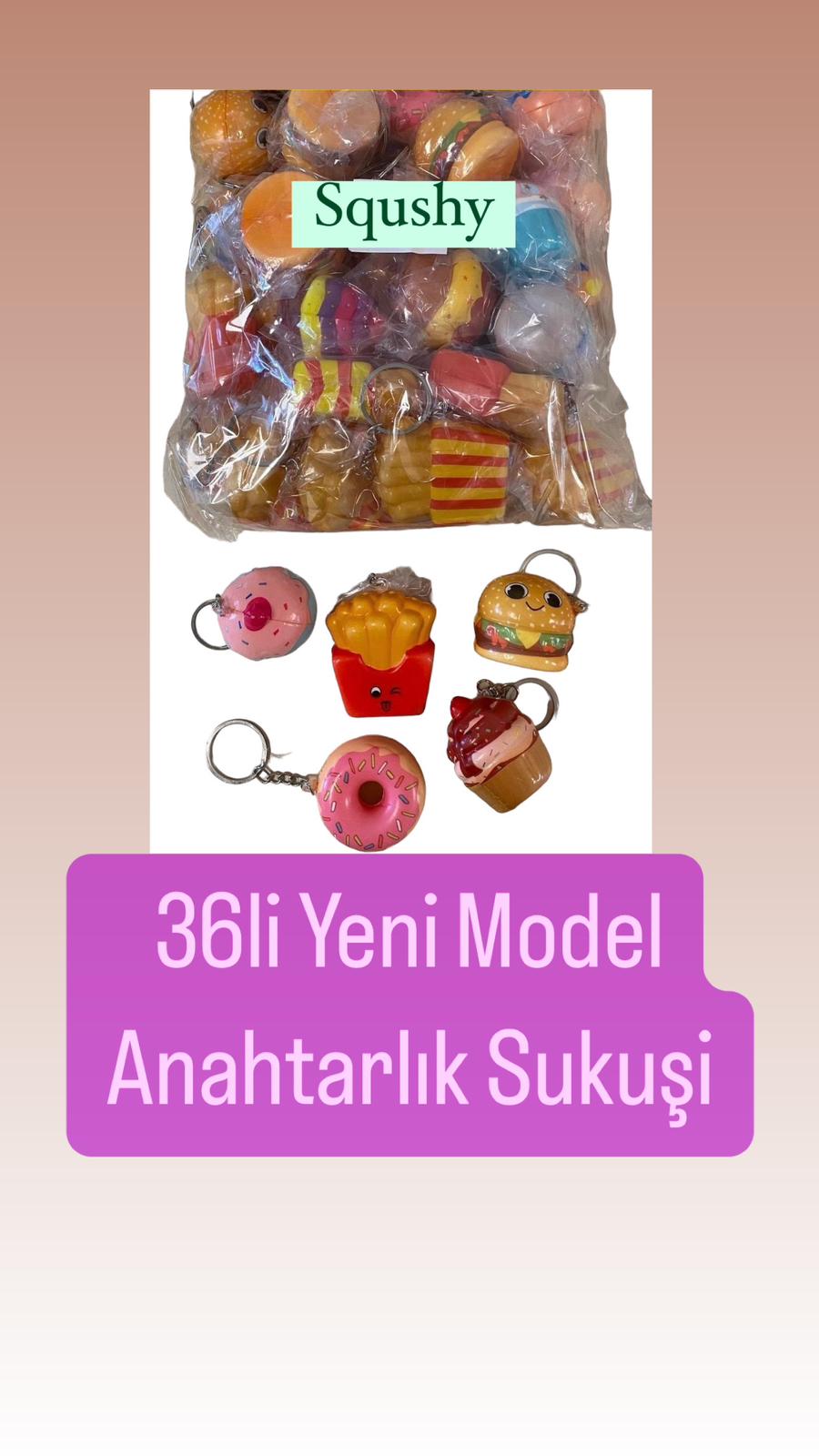 Sukuşi anahtarlık (PAKET 36LI)