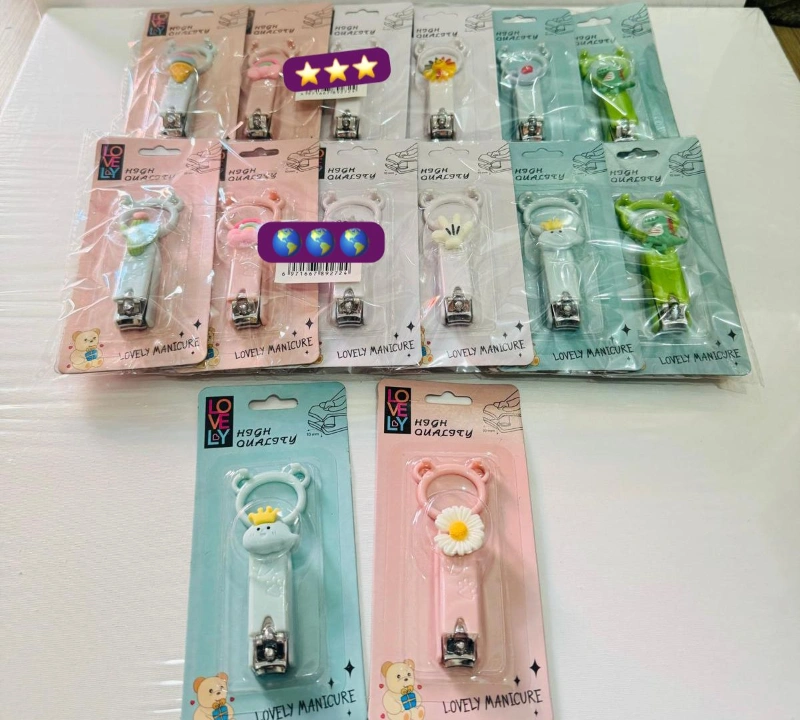 Silikon Süslü Trend Tırnak Makası / 12li Paket