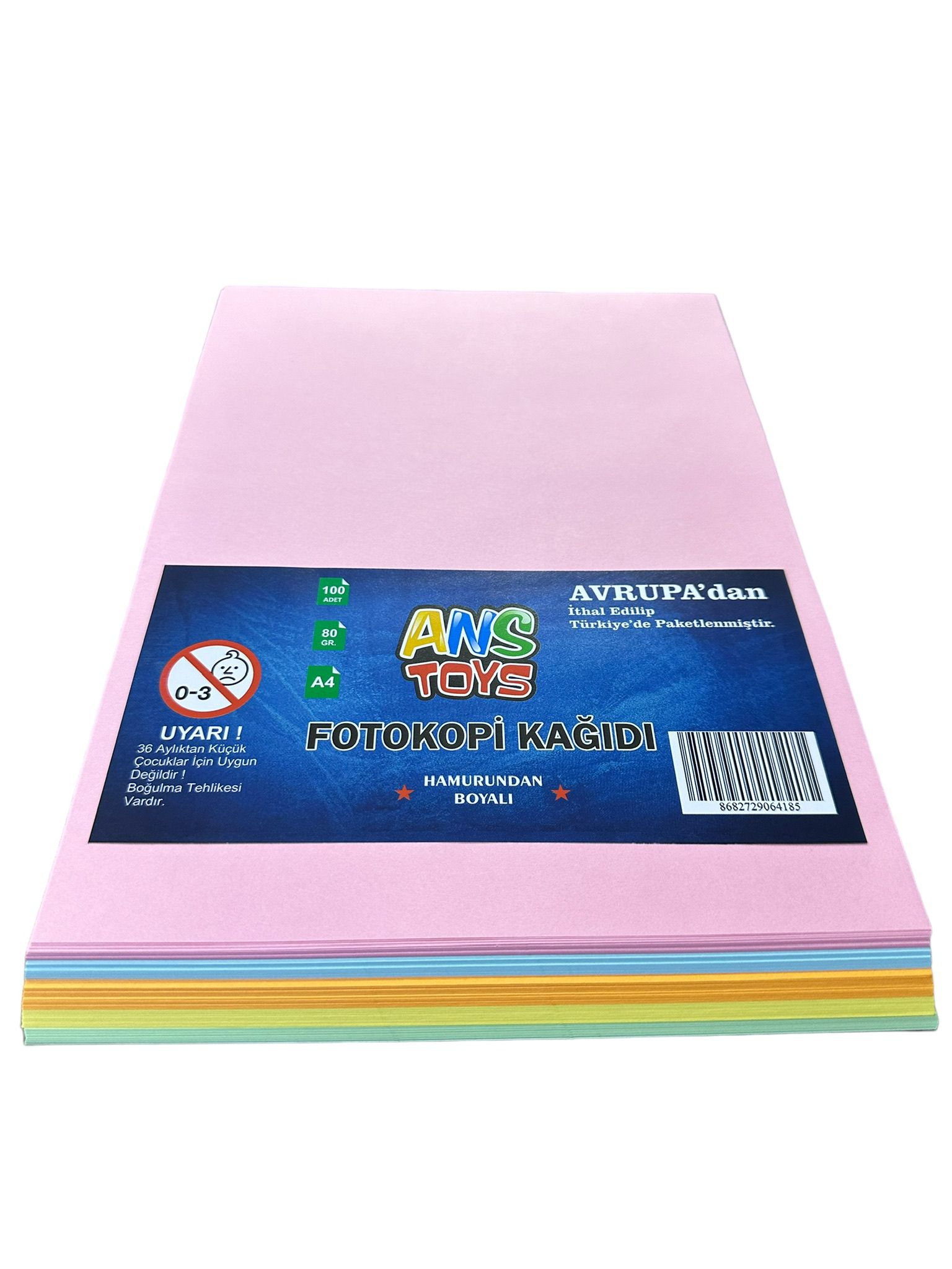 RENKLİ A4 RENKLİ KAĞIT 100LÜ