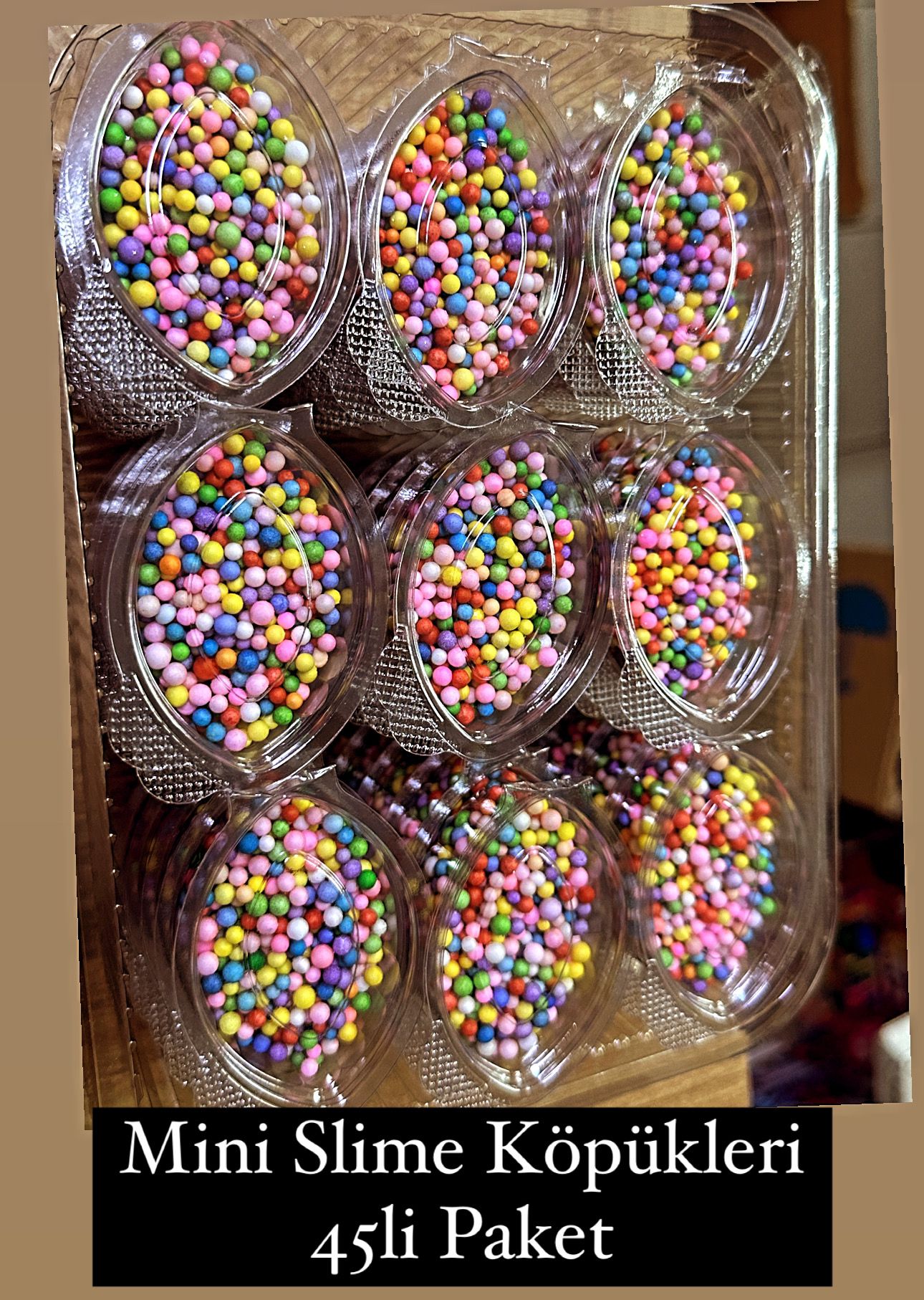 SLİME KÖPÜKLERİ MİNİ KUTU ( 45Lİ PAKET )