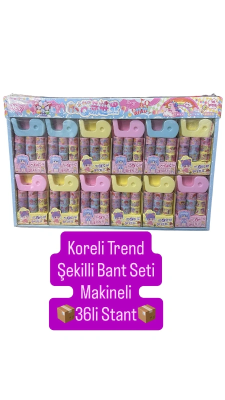 KORE MODELLİ 12 BANT MAKİNELİ SET / 36LI STANT