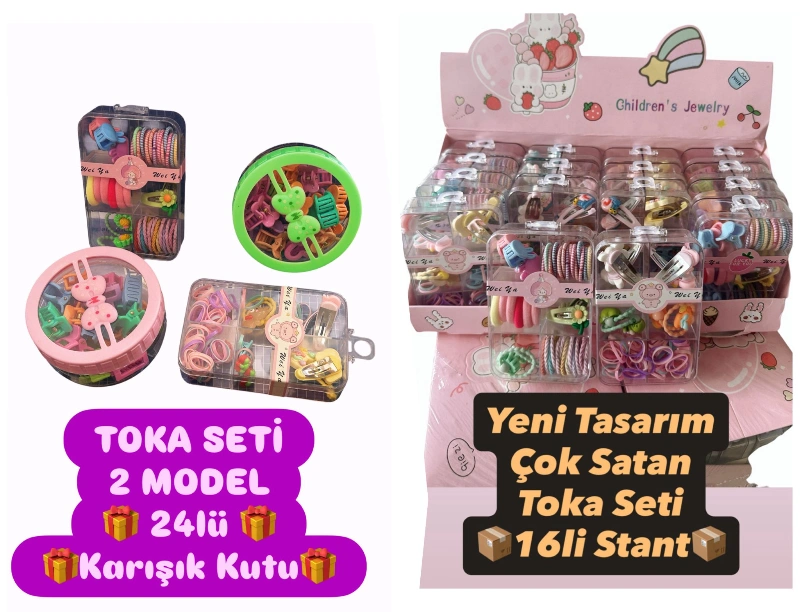 TREND TOKA SETİ ÖZEL KUTULU / TOPLAM 40 ADET KARIŞIK