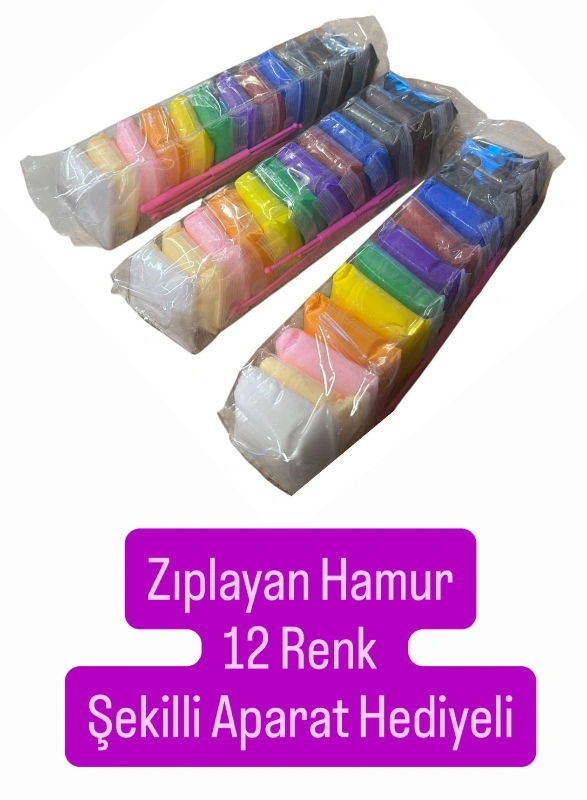 ZIPLAYAN HAMUR / 12Lİ PAKET / APARAT HEDİYELİ