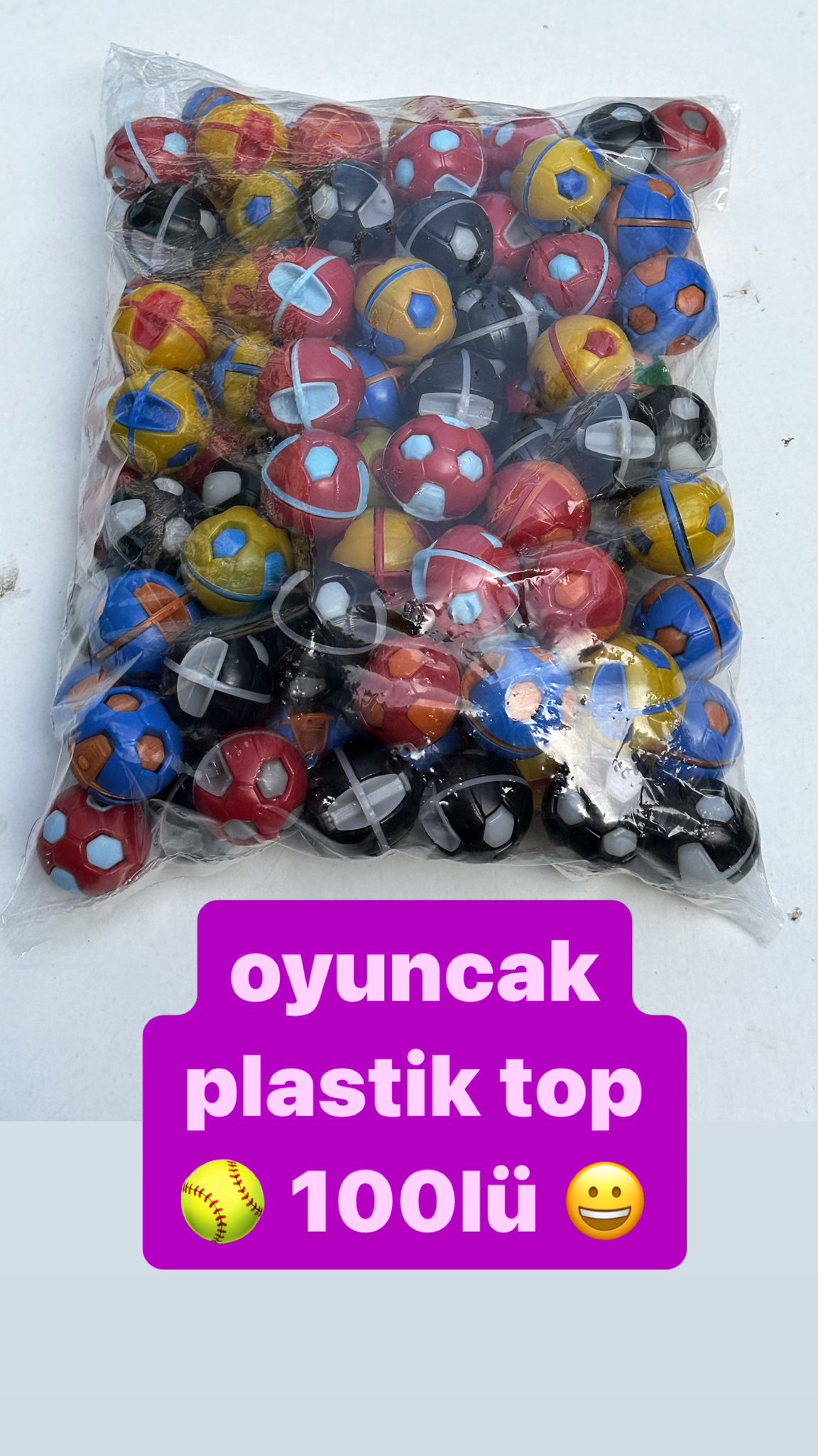 Plastik Trend Oyuncak Top 100lü