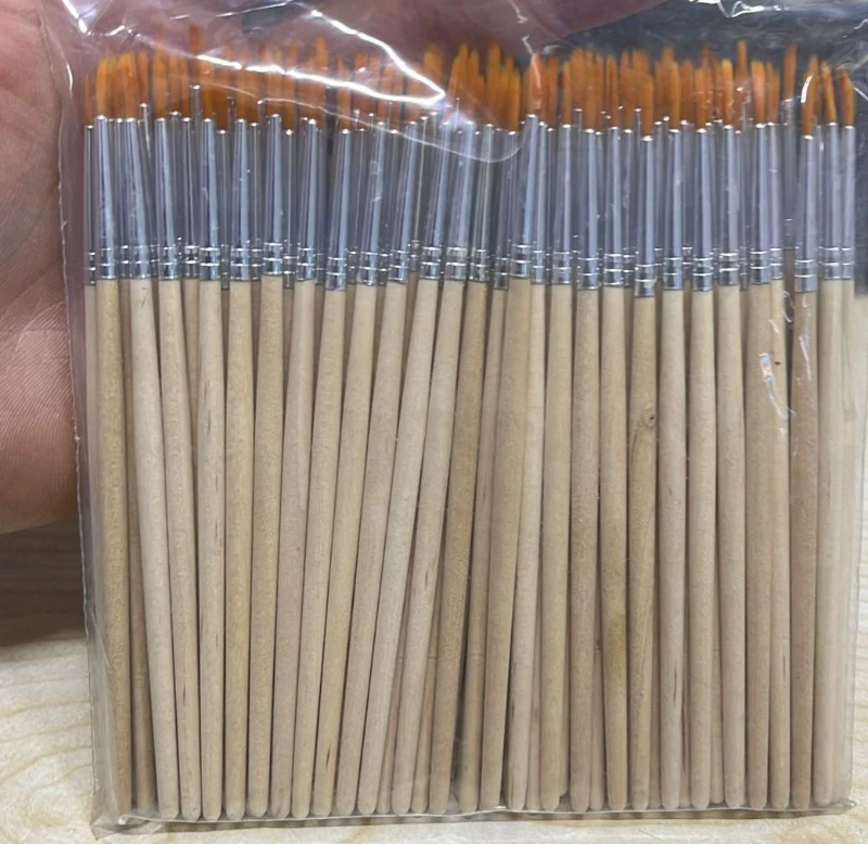 AHŞAP SAPLI EKONOMİK FIRÇA / 100LÜ PAKET