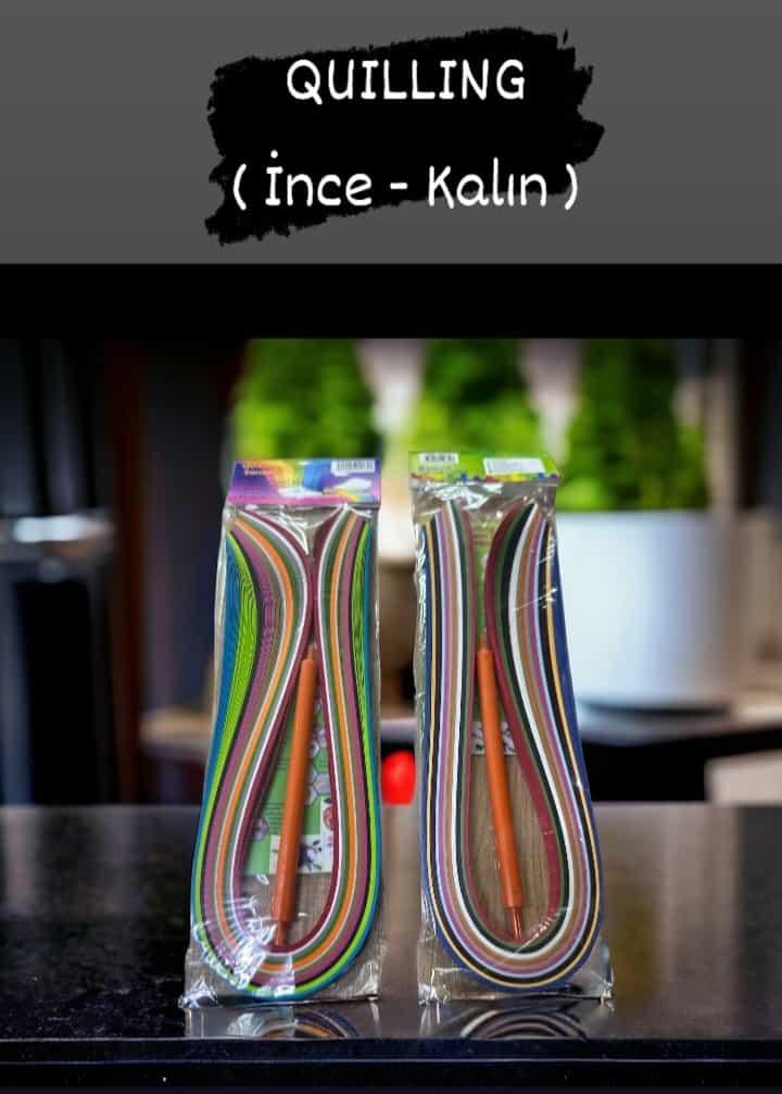 Quilling Setleri İnce 24,50₺ / Kalın 29,50 ₺
