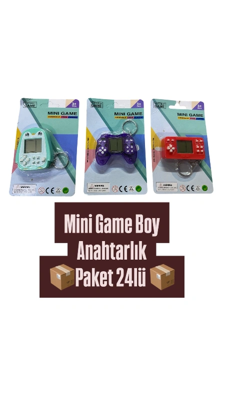 Adet: 65 ₺ / Mini Game Boy Anahtarlık / paket 24LÜ