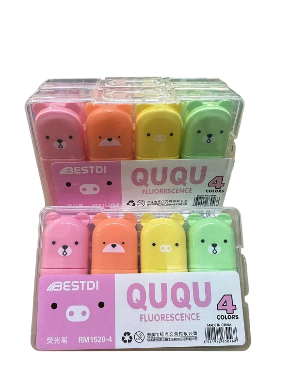 Ququ 4lü Ayıcık Mini Fosforlu / 24lü paket