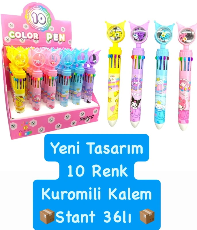 KUROMİ 10 RENK KALEM / 36LI STANT