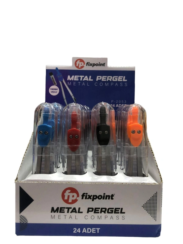 2053 FixPoint Metal Pergel Seti Yedek Uçlu / stant 24lü