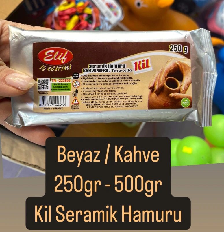 Kil hamuru Seramik Hamur / 250 gr 17,5 ₺ / 500gr 35₺