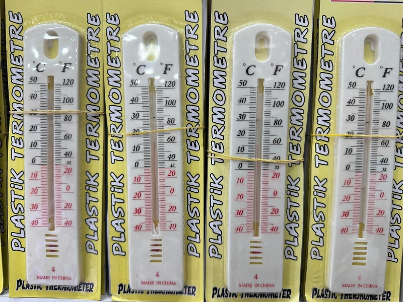 Adet:  41,50 ₺ / Plastik Duvar Termometre  /  12li Paket