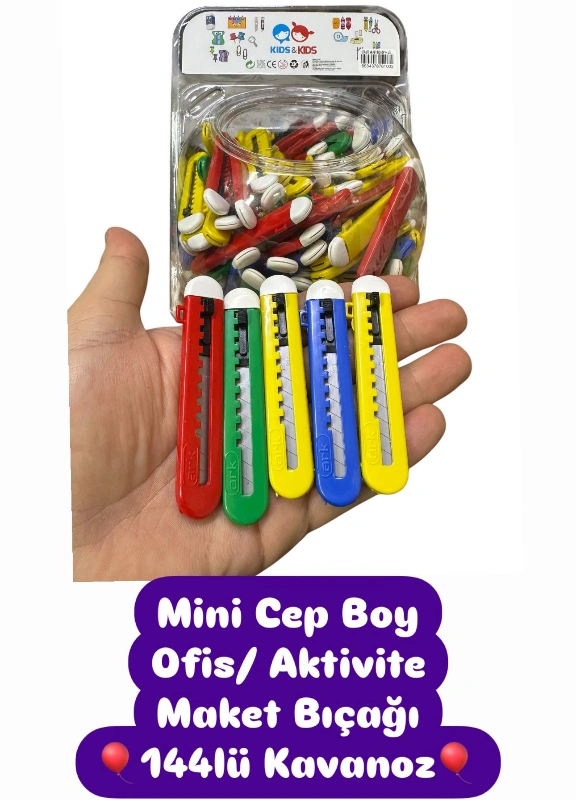 Cep Boy Mini Maket Bıçağı / 144lü Paket