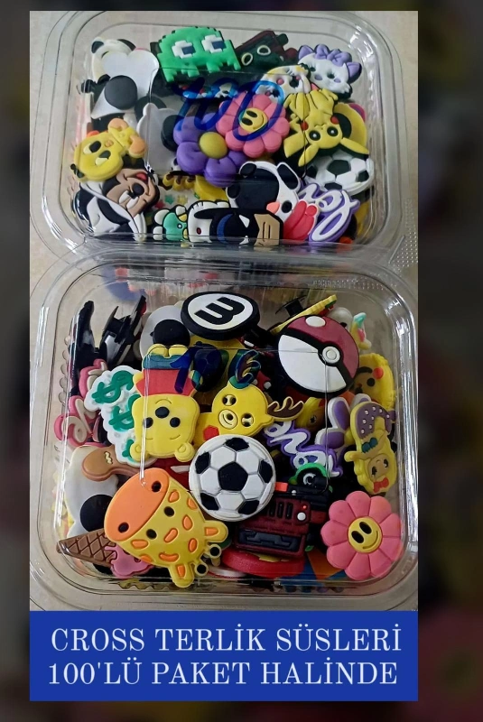 Terlik Süsü Silikonlu Trend Modeller / 100lü KARIŞIK