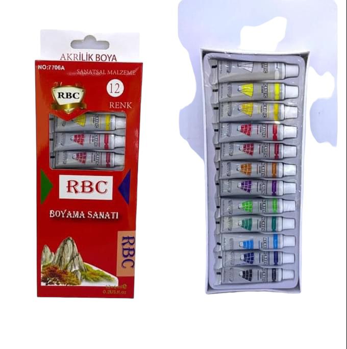 TÜP 12Lİ AKRİLİK / GUAJ BOYA