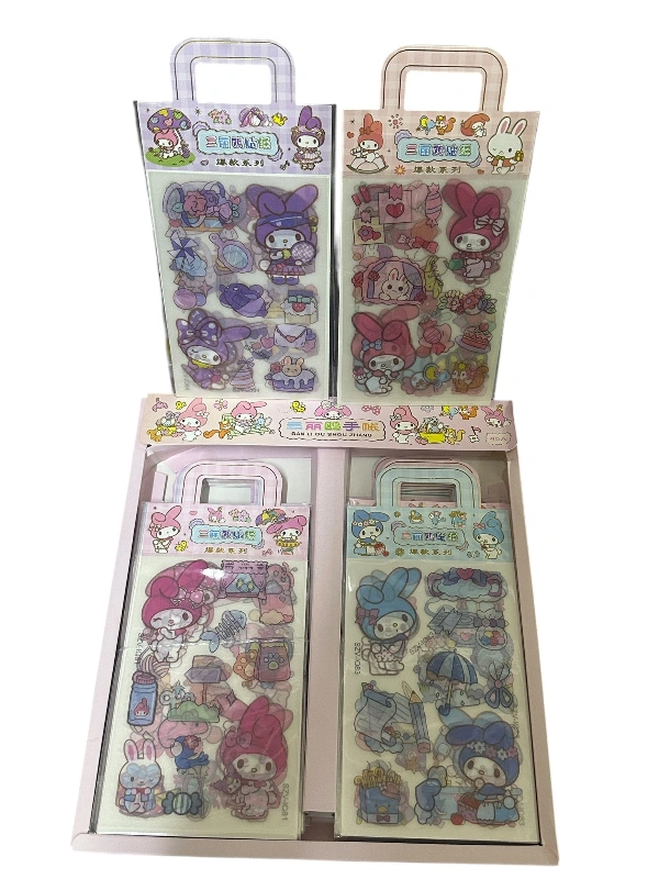 001 / Kuromi Çantalı Sticker Set   /  40lı Stant