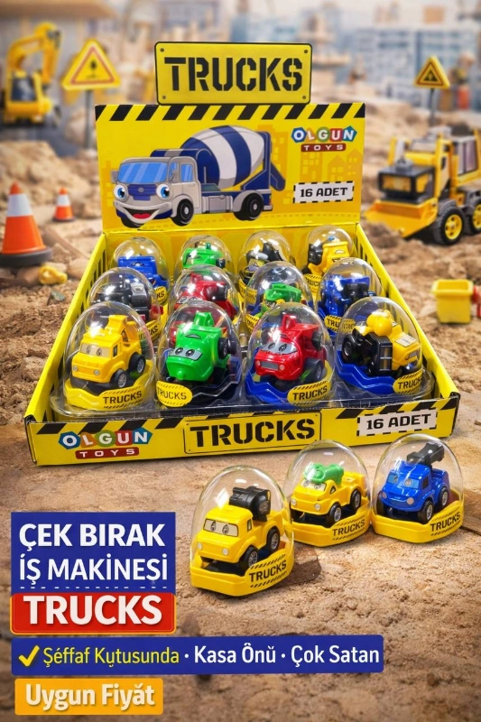 ÇEK BIRAK TRUCS ARABALAR / 16LI STANT