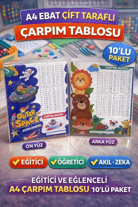 MRTOYS A4 ÇARPIM TABLOSU / 10LU PAKET