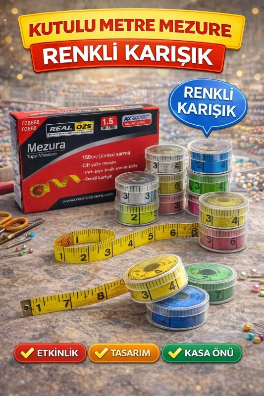 KUTULU ÖZEL MEZURA METRE / 12Lİ PAKET