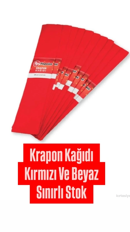 Adet: 4,45 ₺ /Kırmızı Beyaz Grapon / 10lu Paket
